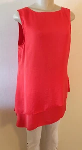 Soft Surroundings Tunic Top Tangerine Layered S EUC - Picture 1 of 6