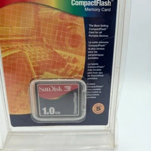 Tarjeta de memoria flash SanDisk CompactFlash CF 1,0 GB SDCFB-1000-768 - Imagen 1 de 3