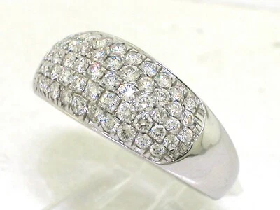 Sale Platin Ring 950 Platin  59 Brillanten 1,00ct  Top Wesselton VS - Bild 1 von 4