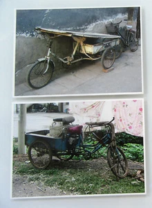 Postkarten Lot 2 x Motivkarte mit Fahrrad Fahrräder Typen China Asien Bicycle - Picture 1 of 2