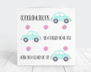 Congratulations On Passing Your Driving Test Card, New Driver, For Her - Picture 1 of 4