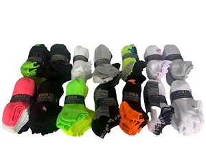 Polo Ralph Lauren 6 Pair Classic Sport Girl/Women' Ankle Socks. Size 9 - 11 NWT - Picture 1 of 47