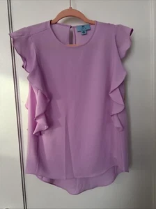 CeCe women Lavender tops blouses Size XXS New - Picture 1 of 3