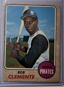 1968 Topps Baseball Card #150 Bob Roberto Clemente Ungraded Good Condition