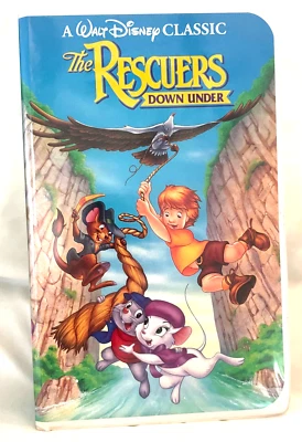 Walt Disney The Rescuers Down Under - Black Diamond Classics VHS (1991) - Image 1 of 4