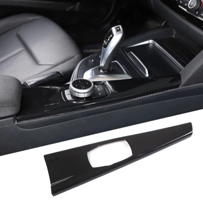 Cubierta de moldura de panel de consola central negro brillante para BMW Serie 3 4 F30 F34 2013-2019 Foto 1 de 4