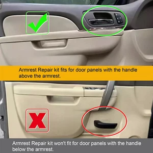 926-740 Front Driver Side Door Armrest Repair For 2010-14 Tahoe Silverado Gray - Foto 1 di 15