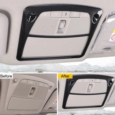 For Nissan Navara NP300 2015-2019 1Pcs Carbon Fiber Front Reading Light Trim  - Image 1 of 4