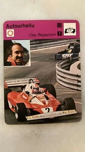 1977 Finnish Concert Hall / Sportscaster card 04-73 CLAY REGAZZONI - Picture 1 of 2