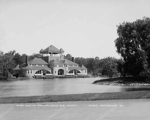 Skating Pavilion Belle Isle Detroit Vintage 8x10 Reprint Of Old Photo - Bild 1 von 1