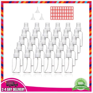 30-Pack 30ml Spray Bottles, Clear Empty Fine Mist Mini Travel Bottles - Picture 1 of 6