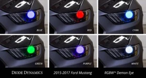 2015 - 2017 Ford Mustang RGBW Demon Eye Kit w/ Bluetooth Diode Dynamics - Picture 1 of 7