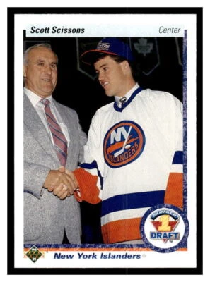1990 Upper Deck #357 Scott Scissons - New York Islanders FRDP, RC - Image 1 of 2