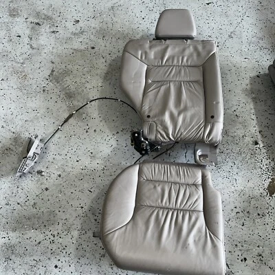 Honda Cr-V Ex-L 2014 pasajero trasero derecho parte superior e inferior cuero gris Foto 1 de 4