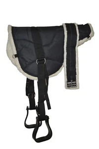 NUOVO TAPPETINO BAREBACK CON CINTURA LIBERA E STAFFE SELLA PAD NON SCIVOLOSO - Foto 1 di 14