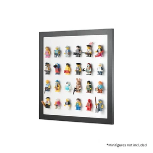 White LEGO Minifigure Wall Display Frame - 6x4 - Fits 24 Minifigures - Picture 1 of 7
