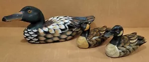 VTG • Wood Ducks • Hand Carved/Hand Painted • Lot Of 3 • Excellent Condition! - Picture 1 of 13