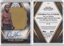 2020 Topps UFC Knockout Jumbo Fight Mat Relic /50 Daniel Cormier #AJR-DC Auto