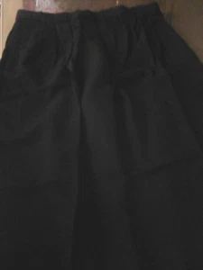 "CALVIN KLEIN" RENOWN MEN'S 60%RAYONNE / 40%LAINE BLACK PANTS MADE IN ITALY - Picture 1 of 12