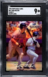 1998 Topps Gold Label #81 Todd Helton Class 2 Black Label SGC 9 MT - Picture 1 of 2
