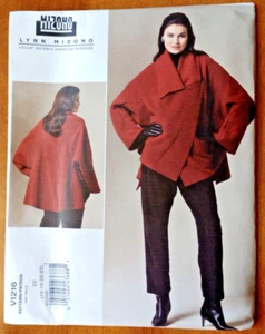 Pantalones chaqueta holgados 2010 Vogue Pattern V1216 para mujer Lynn Mizono diseñador 16-22 - Imagen 1 de 3