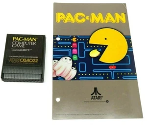 PAC-MAN (Atari 400/800/XL/XE, 1982) Pacman (Cartridge and Manual Only) NTSC #2 - Picture 1 of 9
