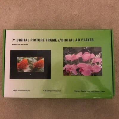 Picture Frame - 7" Digital Frame   Digital AD Player - Brillant LCD TFT Screen - Image 1 of 4