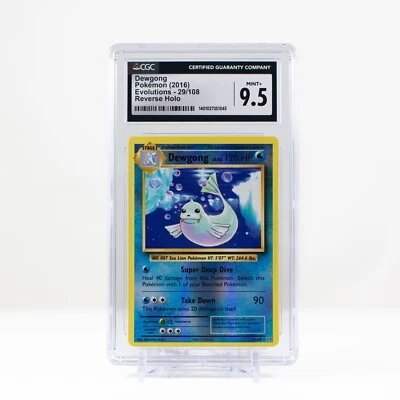 Pokémon Dewgong Reverse Holo 29/108 XY Evolutions - CGC 9.5  - Image 1 of 3
