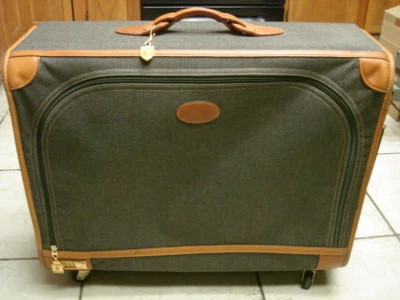 #2161De colección French Luggage Company 26"X 22"X 9" 4 ruedas maleta equipaje Foto 1 de 4