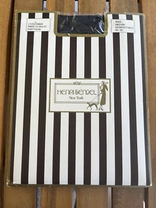 Henri Bendel New York Lycra Sheer to Waist Pantyhose M Midnight Navy #9052 Vtg - Picture 1 of 4