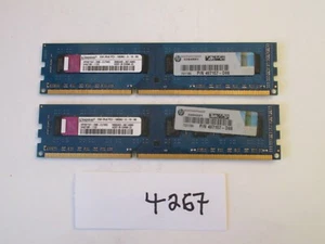 Kingston 2x2Gb=4Gb PC3-10600 1333Mhz DDR3 Desktop Memory RAM (4267) - Picture 1 of 2