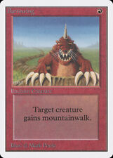 MTG Burrowing Unlimited Edition Moderately Played