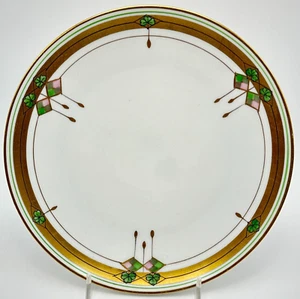 Antique Art Deco W A Pickard Hand Painted China Gold Gilt Dish China 1912-1918 - Picture 1 of 10