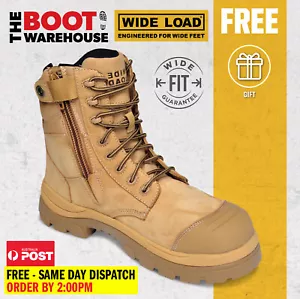 Wide Load 890WZC - 6E Extra Wide Fitting, Wheat Composite Toe Safety Work Boots - Picture 1 of 12