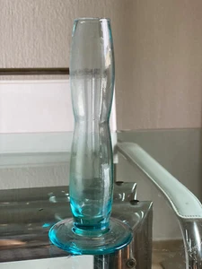 Reagenzglas-Vase,Blumenvase,Blau-Klar-Glas,20cm Höhe,für 1 Blüte etc. - Bild 1 von 3