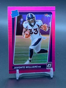 Novato Panini Optic Pink 2021 clasificación Prizm #215 Javonte Williams Broncos radiocontrol - Imagen 1 de 2