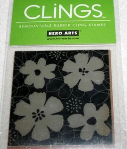 NUEVO sello adhesivo Hero Arts JARDÍN FLORAL sello de goma CG107 álbum de recortes artesanía - Imagen 1 de 3