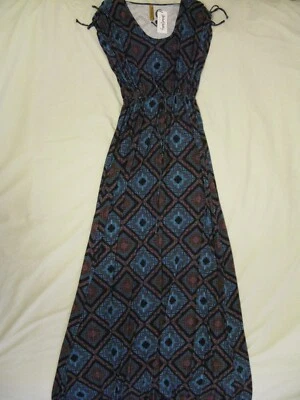 Maxi Vestido Panadero Sin Mangas Rachel Pally - Talla S Estampado 'Mallard Deco Cuadrados' Nuevo con Etiquetas Foto 1 de 4