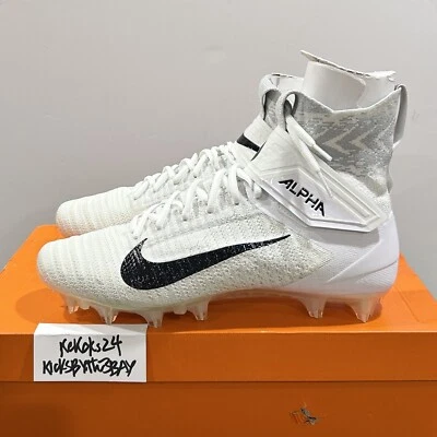 Chuteiras de futebol Nike Alpha Menace Elite 2 brancas tamanho 11 LARGAS masculinas BV3298-100 - Imagem 1 de 4