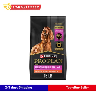 Purina Pro Plan Adult Sensitive Skin& Stomach Salmon & Rice Formula Dry Dog Food - Image 1 of 4