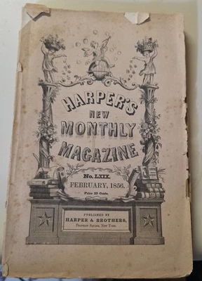 Harper's Monthly - February 1856 Issue - Original - Image 1 of 4
