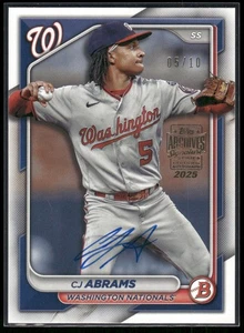 2024 Topps Archives Signature Series #26 CJ Abrams #/10 - Bild 1 von 2