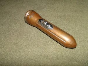 Vintage Ray-O-Vac massive Kupfer Taschenlampe Kugel Torpedo Stil getestet funktioniert #XX - Bild 1 von 15