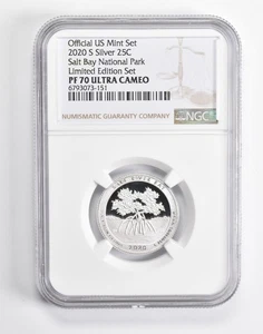 PF70 UCAM 2020-S Silver Salt Bay National Park Quarter Limited Edition NGC *6072 - Picture 1 of 5