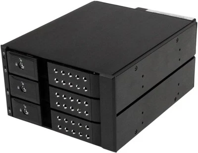STARTECH - Rack Mudah Alih Hot Swap 3 Bay untuk HDD 3.5” SAS / SATA 6Gb/s - Image 1 of 4