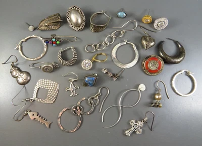 LOTE DE PENDIENTES INDIVIDUALES Plata de Ley CUELGA/ARO/TACHUELAS Piedras Preciosas!!️SINGLES!!️ Foto 1 de 4