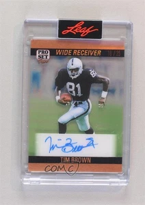 Juego Leaf Pro Pure 1990 2023 Auto Bronze Spectrum/25 Tim Brown #90-TB1 Auto Salón de la fama - Imagen 1 de 3
