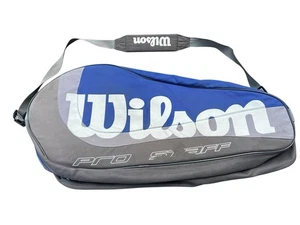 Wilson Pro Staff Blue Grey Tennis Equipment Racquet Bag! Good Condition! - Picture 1 of 7