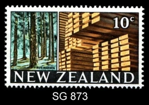 New Zealand 1968 10c Timber Industry MNH - SG 873 - Picture 1 of 1