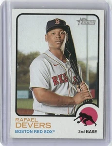 2022 TOPPS HERITAGE RAFAEL DEVERS BOSTON RED SOX #34 - Picture 1 of 2